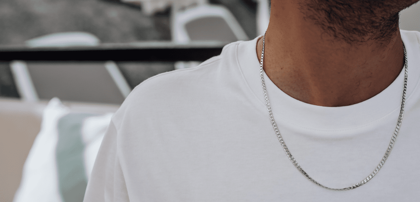 گردنبند نقره مردانه ایتالیایی